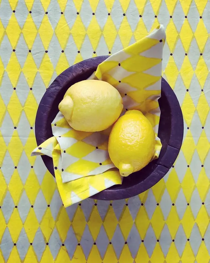 Lemon Delicious, for Sally Campbell Textiles