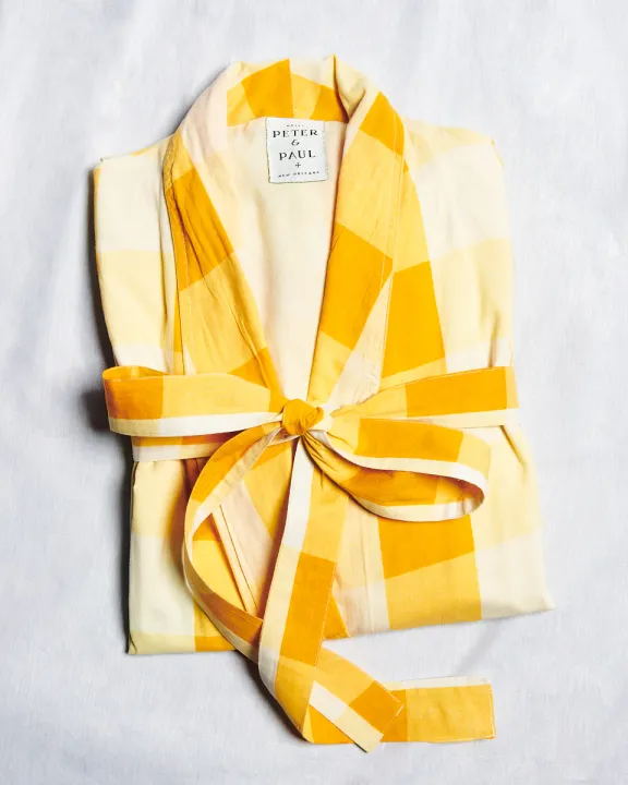 Peter & Paul check robe