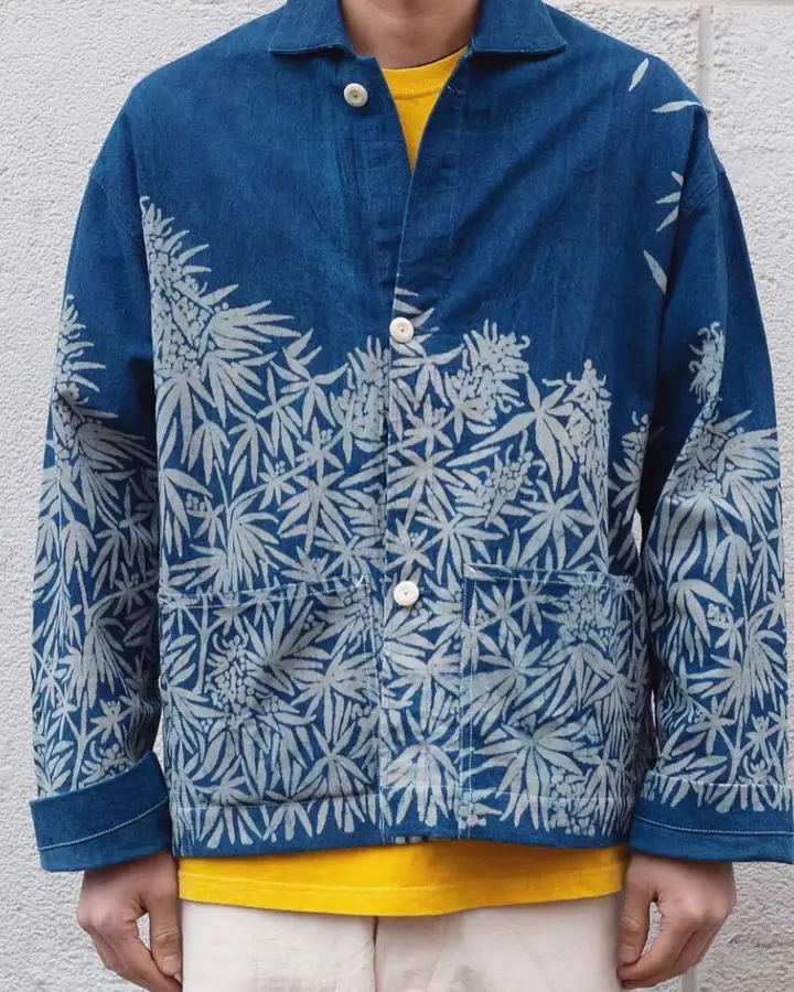 Indigo canna shadow, for STORY mfg.: photograph 1 of 3